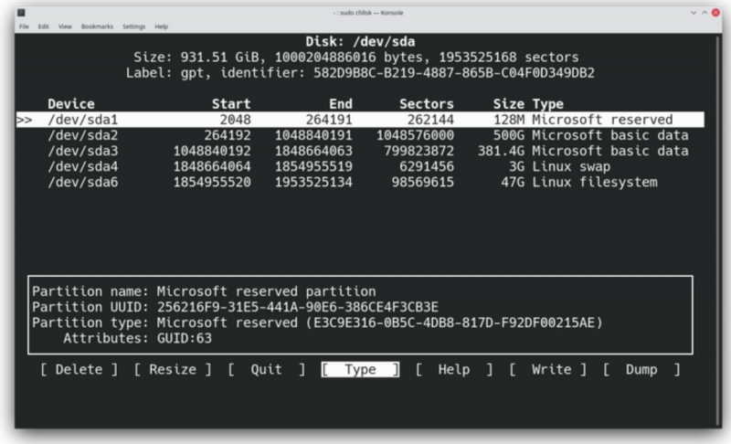 如何使用Cfdisk创建、调整和删除Linux分区？