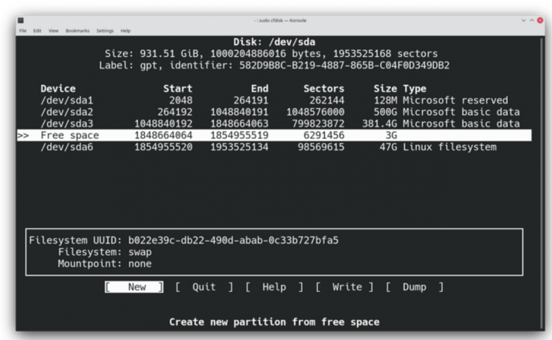 如何使用Cfdisk创建、调整和删除Linux分区？