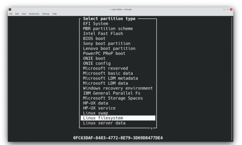 如何使用Cfdisk创建、调整和删除Linux分区？
