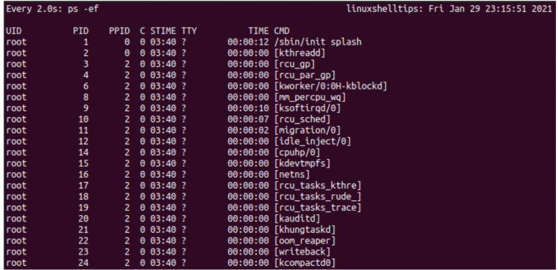 在Linux服务器中使用Watch定期运行命令？