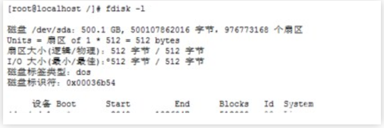 香港centos云服务器fdisk -l命令乱码