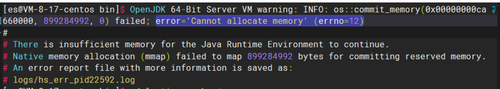 云服务器启动ElasticSearch时报错：error=\ - 小浪云数据